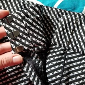 Black & white patterned crop pants plus sz 20w